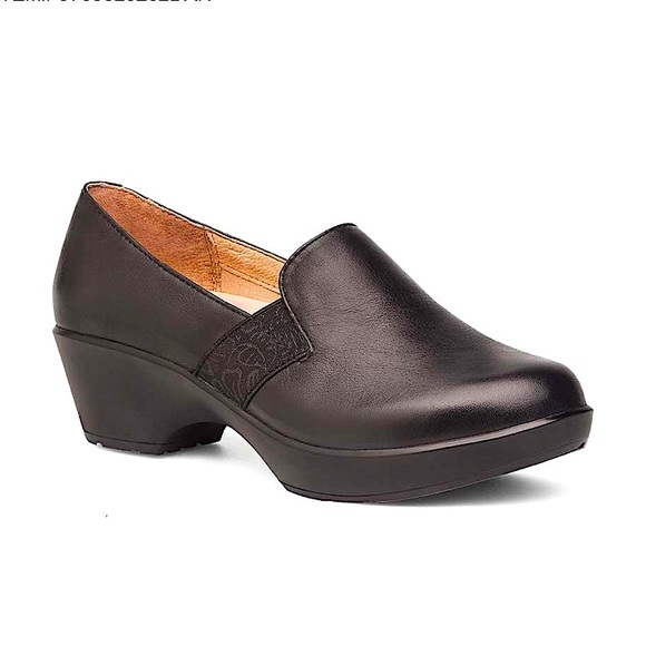 Dansko Jessica Black Nappa Slip On Clog Size 42 or 11.5-12